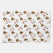 Bessen en pinecones theedoek (Horizontaal)