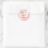 Bessen en room ronde sticker (Tas)