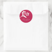 Bessen en takken Kerstwensen stickers (Tas)
