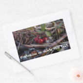 Bessen en twijgen; rechthoekige sticker (Envelop)