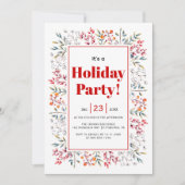 Bessen en verlaat grens kerstvakantie feest kaart (Voorkant)