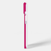 Bessen- en witte gemerkte strepen Case-Mate iPhone case (Achterkant / Links)