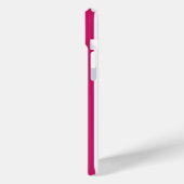 Bessen- en witte gemerkte strepen Case-Mate iPhone case (Achterkant / Links)