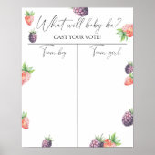 Bessen Geslacht onthullen Boy of Girl grafiek Poster (Voorkant)