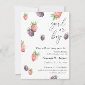 Bessen Geslacht onthullen, meisje of jongen Kaart (Voorkant)