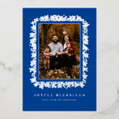 BESSEN IN FOLIE VORMEN LIJST VAN PHOTOCARD FOLIE FEESTDAGENKAART (Voorkant)