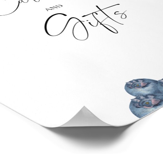 Bessen - Kaarten en geschenken Poster (Hoek)