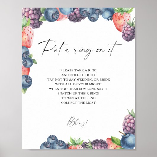 Bessen - lente zet een ring aan het spel poster (Voorkant)