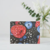 bessen met gekleurd potlood briefkaart (Staand voorkant)