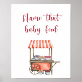 Bessen - naam dat babyvoedsel poster