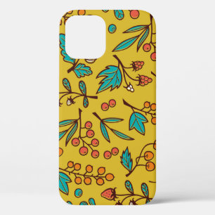 Bessen op takken, naadloze natuur. Case-Mate iPhone case