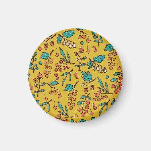 Bessen op takken, naadloze natuur. magneet (Voorkant)