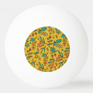 Bessen op takken, naadloze natuur. pingpongbal