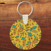 Bessen op takken, naadloze natuur. sleutelhanger (Voorkant)