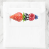 Bessen piramide rechthoekige sticker (Tas)