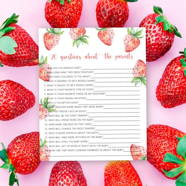 Bessen - spelletjes - 20 vragen over de ouders (Creator heeft geüpload)