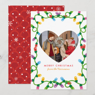 Bessen Takken Frame   Moderne Kerst Foto Feestdagenkaart