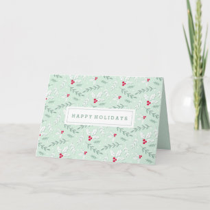 Bessen & Takken   Wenskaart van de Vakantie Feestdagen Kaart