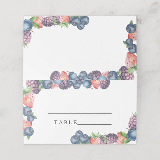 Bessen - trouwplaatskaarten plaatskaartje (Buitenkant ongevouwen)