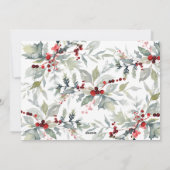 Bessen Vrolijk Kerstfeest 2 Fotocollage Mistletoe Feestdagenkaart (Achterkant)