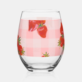 Bessendrinkservies 🍓 wijnglas zonder voet