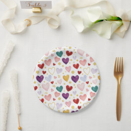Bessenge Bliss Waterverf Hart Medley Papieren Bordje
