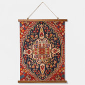 Bessenge rode Onyx Oosterse Perzische Qashqai tapi Hangend Wandkleed (Voorkant)