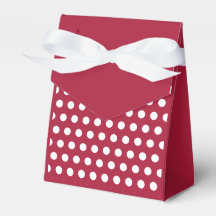 Bessenge rode witte polka stippenpatroon ontwerp