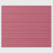 Bessenge rode witte polka stippenpatroon ontwerp cadeaupapier (Vlak)