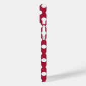Bessenge rode witte polka stippenpatroon ontwerp Case-Mate iPhone case (Achterkant / Links)