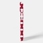 Bessenge rode witte polka stippenpatroon ontwerp Case-Mate iPhone case (Achterkant / Links)