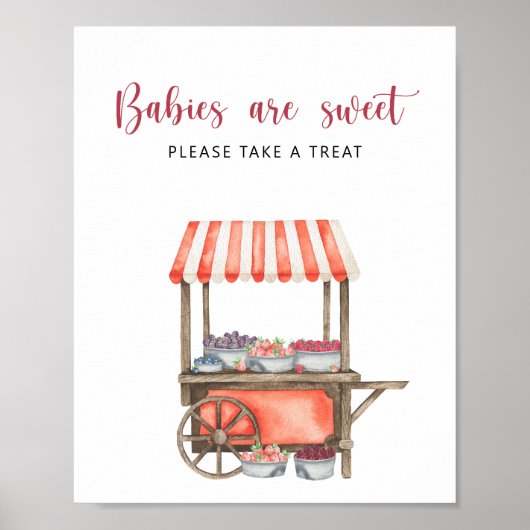 Bessengebortebabyfeest - baby's zijn lief poster (Voorkant)