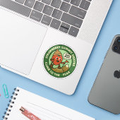 Bessengewilde Bergwandelavontuur Sticker (Laptop met iPhone)