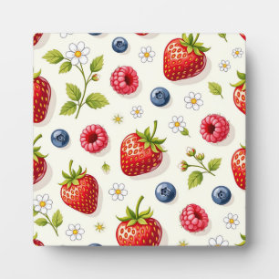 Bessenkleurpatroon Verse Zomerfruit Fotoplaat