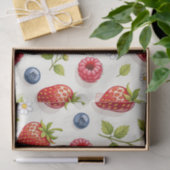 Bessenkleurpatroon Verse Zomerfruit Tissuepapier (Geschenk)
