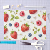 Bessenkleurpatroon Verse Zomerfruit Tissuepapier (Craft)