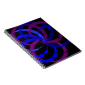 Bessenmix Geometrisch Spiraal Notebook Notitieboek (Rechterzijde)
