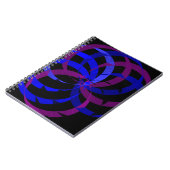 Bessenmix Geometrisch Spiraal Notebook Notitieboek (Linkerzijde)