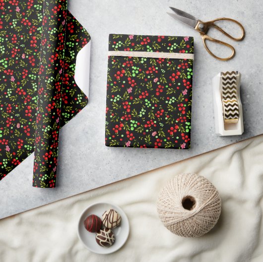 Bessenpatroon Cadeaupapier (Crafts)