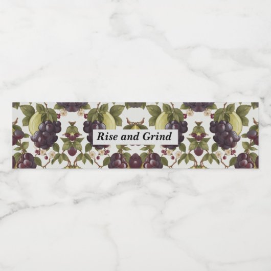 bessenpatroon waterfles etiket (Enkel label)