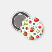 Bessenschermpatroon Verse Zomerfruit Magneet (Voorkant / Achterkant)