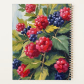 Bessenstruik Framboos Braambessen Aquarel Fruit Planner (Achterkant)