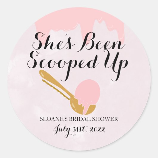 Bessentaart bruidsshower multi-use sticker (Voorkant)