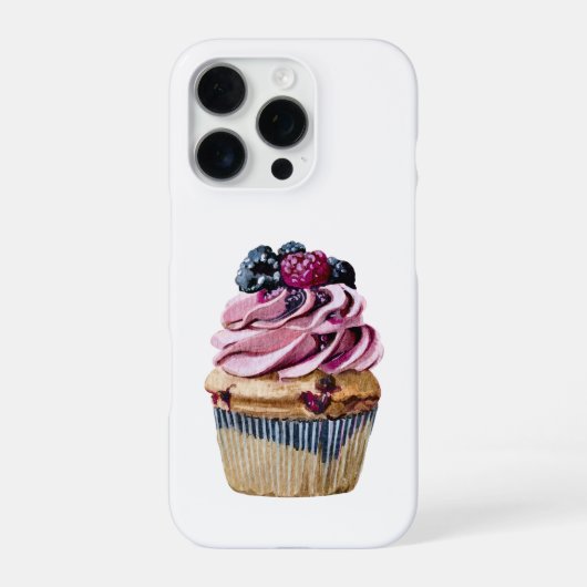 Bessentaart Cupcake iPhone Hoesje (Achterkant)