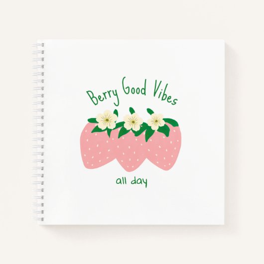 Bessenvibes de hele dag notitieboek (Voorkant)