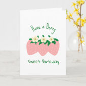 Bessenvibes de hele dag verjaardag kaart (Gele Bloem)