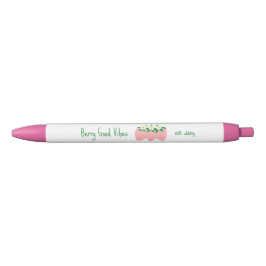 Bessenvibes de hele dag zwarte inkt pen