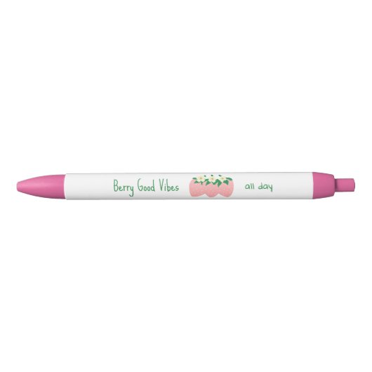 Bessenvibes de hele dag zwarte inkt pen (Voorkant)