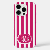 Bessenvlekken en witte monogramstrepen