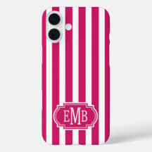 Bessenvlekken en witte monogramstrepen